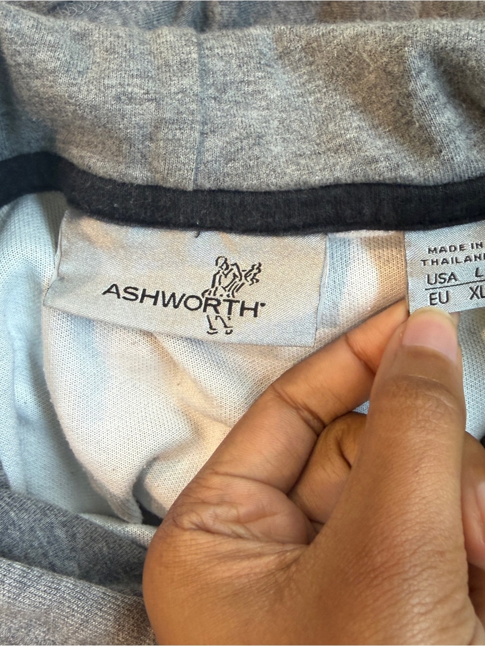 Ashworth $98 MSRP Gray Hoodie - Picture 5 of 6